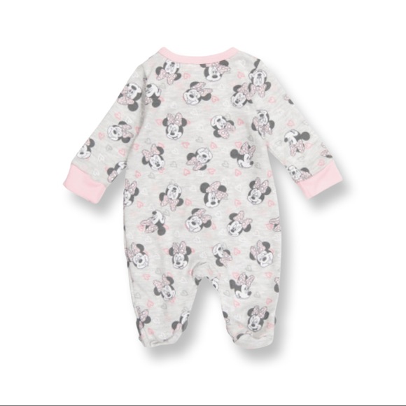 NWT Baby Disney Minnie Mouse Romper Size: 9M Color: Gray - Picture 9 of 11